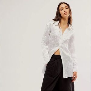 Free People Lydia Top in Optic White